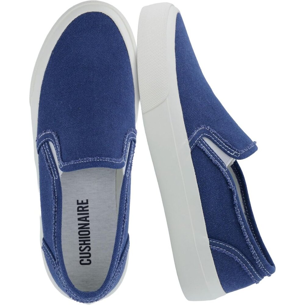 Women's Comfortable Lightweight Fulton Casual Slip On Blue Sneakers Shoes